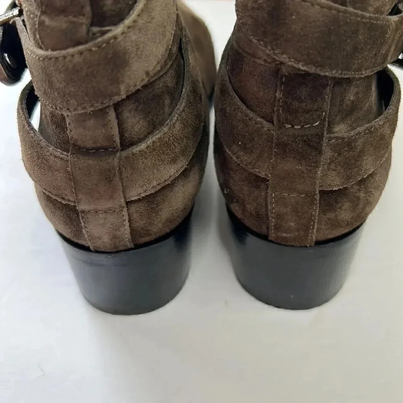 Marc Fisher Yandi Belted Western Suede Booties size 9 1/2 med - Picture 7 of 7